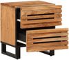vidaXL Nachttische 2 Stk. 40x34x46 cm Massivholz Akazie 377429 Bild 3