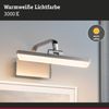 Paulmann 95571 LED Bilderleuchte Renan 3000K 300x210 mm 6W Alu gebürstet Bild 3