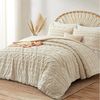 ibettertec Bettwäsche Bettwäsche Getuftet 135x200,200x200cm,Stickerei Shabby Chic Bettbezug, Boho-Stickerei Bettwäsche-set mit Reißverschluss,Kissenbezug 80x80cm Bild 2