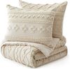 ibettertec Bettwäsche Bettwäsche Getuftet 135x200,200x200cm,Stickerei Shabby Chic Bettbezug, Boho-Stickerei Bettwäsche-set mit Reißverschluss,Kissenbezug 80x80cm Bild 5