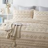 ibettertec Bettwäsche Bettwäsche Getuftet 135x200,200x200cm,Stickerei Shabby Chic Bettbezug, Boho-Stickerei Bettwäsche-set mit Reißverschluss,Kissenbezug 80x80cm Bild 3