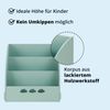 KHG Bücher-Standregal grün für Kinder mit 3 offenen Fächern, freistehendes Kinderregal für Bücher und Spielzeug - 64 x 59 x 53 cm Bild 4