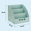 KHG Bücher-Standregal grün für Kinder mit 3 offenen Fächern, freistehendes Kinderregal für Bücher und Spielzeug - 64 x 59 x 53 cm Bild 5