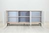 Dmora Kommode Aminda, Buffetschrank mit 3 Türen und 1 verstellbarem Regal, elegantes Wohnzimmer-Sideboard, TV-Schrank, 100 % Made in Italy, 184 x 45 x 77 cm, Weiß und Eiche Bild 4
