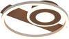 LED Decken- und Wandleuchte HORUS Metall in Coffee mit 2 Ringen, ultraflach 5cm Bild 2