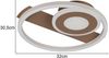 LED Decken- und Wandleuchte HORUS Metall in Coffee mit 2 Ringen, ultraflach 5cm Bild 3