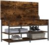 vidaXL Schuhbank Räuchereiche 100x42,5x50 cm Holzwerkstoff 839035 Bild 5