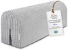 Bettkantenschutz für Kinderbetten 120 cm - Schutz für Bettrahmen Baby Bett rausfallschutz für boxspringbett bettgitter mit Bezug Kantenschutz Kinder Babybett Hellgrau Bild 5