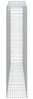 vidaXL Gabionen mit Hochbogen 5 Stk. 400x50x220/240cm Verzinktes Eisen 3146037 Bild 5