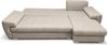 AX LIVING Manisa Wohnzimmer Couch L Form Beige mit Schlaffunktion R Bild 3