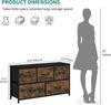 YITAHOME Kommode Schubladen Schrank Stoff 5 Aufbewahrungskommode Schlafzimmer Bild 3