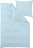 Uni-Mako-Satin - Curt Bauer Uni 135x200 + 80x80 cm-3252 azur Bild 4
