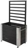 Plus Raumteiler Cubic 87x50x155cm schwarz 87 x 50 x 155 cm, mit Räder Bild 5