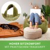 Green Bean® Indoor Sitzsack waschbar, EPS-Perlen Füllung / Cordstoff grün, 90x110 cm Bild 3
