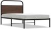 vidaXL Bettgestell ohne Matratze 100x190 cm Braun Eichen-Optik 4100301 Bild 2