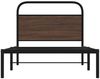 vidaXL Bettgestell ohne Matratze 100x190 cm Braun Eichen-Optik 4100301 Bild 5