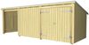 Plus Gartenhaus Nordic Multi 619 x 208 cm natur mit Doppeltür, Dachpappe Bild 2