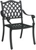 vidaXL Gartenstuhl 2 pcs Schwarz 56 x 55 x 92,5cm Aluminium 42002375 Bild 3