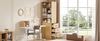 Flieks Hochschrank 180 cm, Bücherregal, schlankes Sideboard für Bücher, Büro, Schlafzimmer und Wohnzimmer, integrierten Schubladen, Naturholzfarbe Bild 3