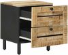 vidaXL Nachttisch Natur 40 x 33 x 46 cm Massivholz Mango 4018842 Bild 3