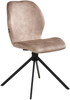 Esszimmerstuhl 4er Set drehbar MORRISON Samtstoff Beige Bild 4
