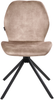 Esszimmerstuhl 4er Set drehbar MORRISON Samtstoff Beige Bild 5