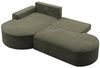 Ecksofa Schlafsofa Sofa GIRONA Stoff Arena Dunkelgrün Ottomane Links Bild 4