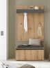 Garderobe Set 3-tlg. Center in Eiche 100 x 200 cm Bild 5