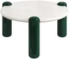 Vente-unique - NARODI Couchtisch Marmor Weiß - B 90 cm x H 40 cm x L 90 cm Bild 2