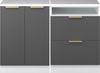 Küchenschrank für Dachschrägen R-Line Anthrazit-Gold 120 cm 2er Set Schrankkorpuss 60 cm Tiefe Vicco Bild 3