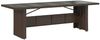 vidaXL Gartentisch mit Glasplatte Braun 240x90x75 cm Poly Rattan 365598 Bild 2