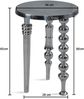 Beistelltisch Aluminium Dreibein Rund Silber 44x44x63cm Modern Wohnzimmer Bild 4