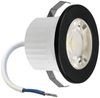 3 Watt Mini LED Einbauleuchte Einbaustrahler Einbauspot Spot 3000K Warmweiß 240 Lumen 230V Anschluss Schutzart IP54 Silber Bild 2