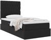 vidaXL Aufbewahrungsbett mit Matratze Schwarz 90 x 190 cm Samt 3372059 Bild 3