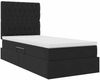 vidaXL Aufbewahrungsbett mit Matratze Schwarz 90 x 190 cm Samt 3372059 Bild 5