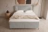 Boxspringbett Titan - Samtstoff - silber - 140x200 cm Bild 4