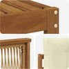 vidaXL Outdoor-Sofagarnitur mit Kissen 9 pcs Natur und Creme 3382448 Bild 5