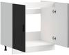 vidaXL Spülenunterschrank Porto Schwarz 80x46x81,5 cm Holzwerkstoff 853928 Bild 5