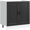 vidaXL Spülenunterschrank Porto Schwarz 80x46x81,5 cm Holzwerkstoff 853928 Bild 2