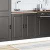 vidaXL Spülenunterschrank Porto Schwarz 80x46x81,5 cm Holzwerkstoff 853928 Bild 3