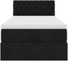 vidaXL Ottoman-Bett mit Matratze Schwarz 90x200 cm Samt 3311821 Bild 5