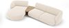 Micadoni Modulares Sofa Miley mit Recamiere 3-Sitzer Links Chenille Eden Elfenbein Bild 2