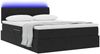 vidaXL Bett mit Stauraum und LED mit LED Schwarz 140 x 190 cm Samt 3371453 Bild 3