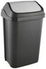 Keeeper 'Swantje' Abfalleimer mit Schwingdeckel, Anthrazit / Grau, 25 Liter Bild 2