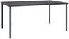 vidaXL Outdoor-Esstisch Anthrazit 150x90x74 cm Stahl 313087 Bild 1