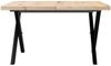 vidaXL Couchtisch X-Gestell 60x60x40,5cm Massivholz Kiefer & Stahl 3282748 Bild 3