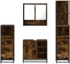 vidaXL 4-tlg. Badmöbel-Set Räuchereiche Holzwerkstoff 3301297 Bild 5