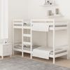vidaXL Etagenbett Weiß 90x190 cm Massivholz Kiefer 3139840 Bild 3