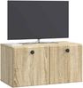 vidaXL Wandmontierter TV-Schrank 59,5 x 31 x 30 cm Sonoma-Eiche 899217 Bild 2