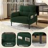 BlingBin Sessel Relaxsessel Polsterstuhl Loungesessel (1-St, Cordstoff, Armlehnen mit Seitentaschen auf beiden Seiten), für Wohnzimmer, Schlafzimmer, Arbeitszimmer, 67x75x79 cm Bild 3